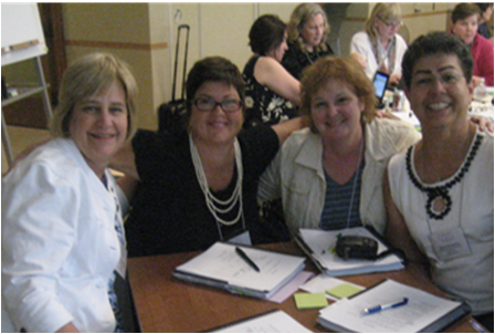 From left to right,  Lynn Van Hofwegan, Roberta Durham, Barbara Maertz, and Elaine Shingleton